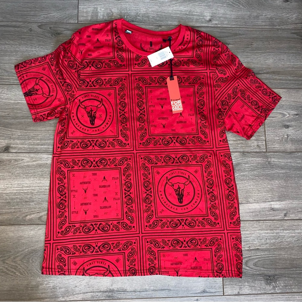 Jeans By Buffalo Red T Shirt